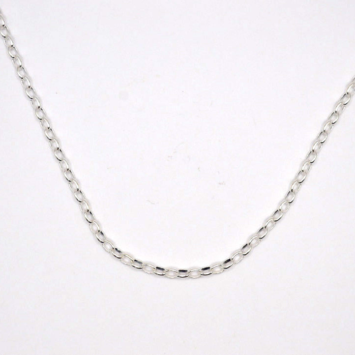 Oval Belcher Chain Necklace