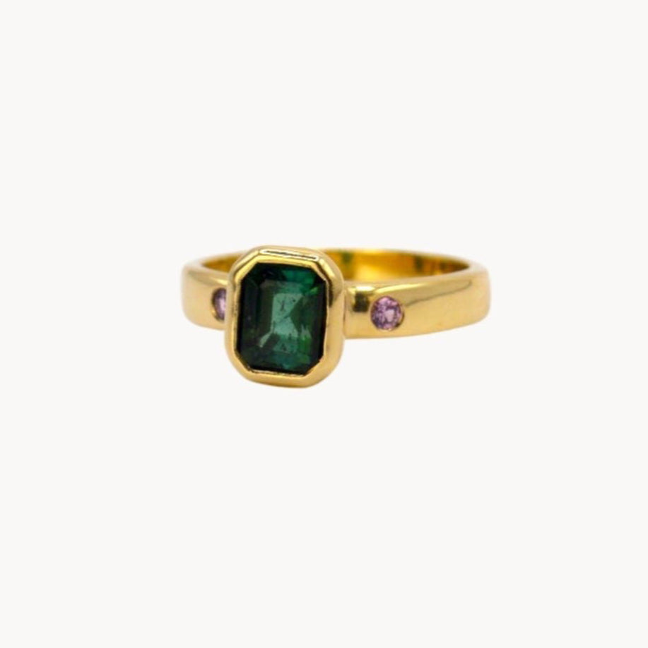 Empress Ring | Handmade 9ct Gold Tourmaline Ring