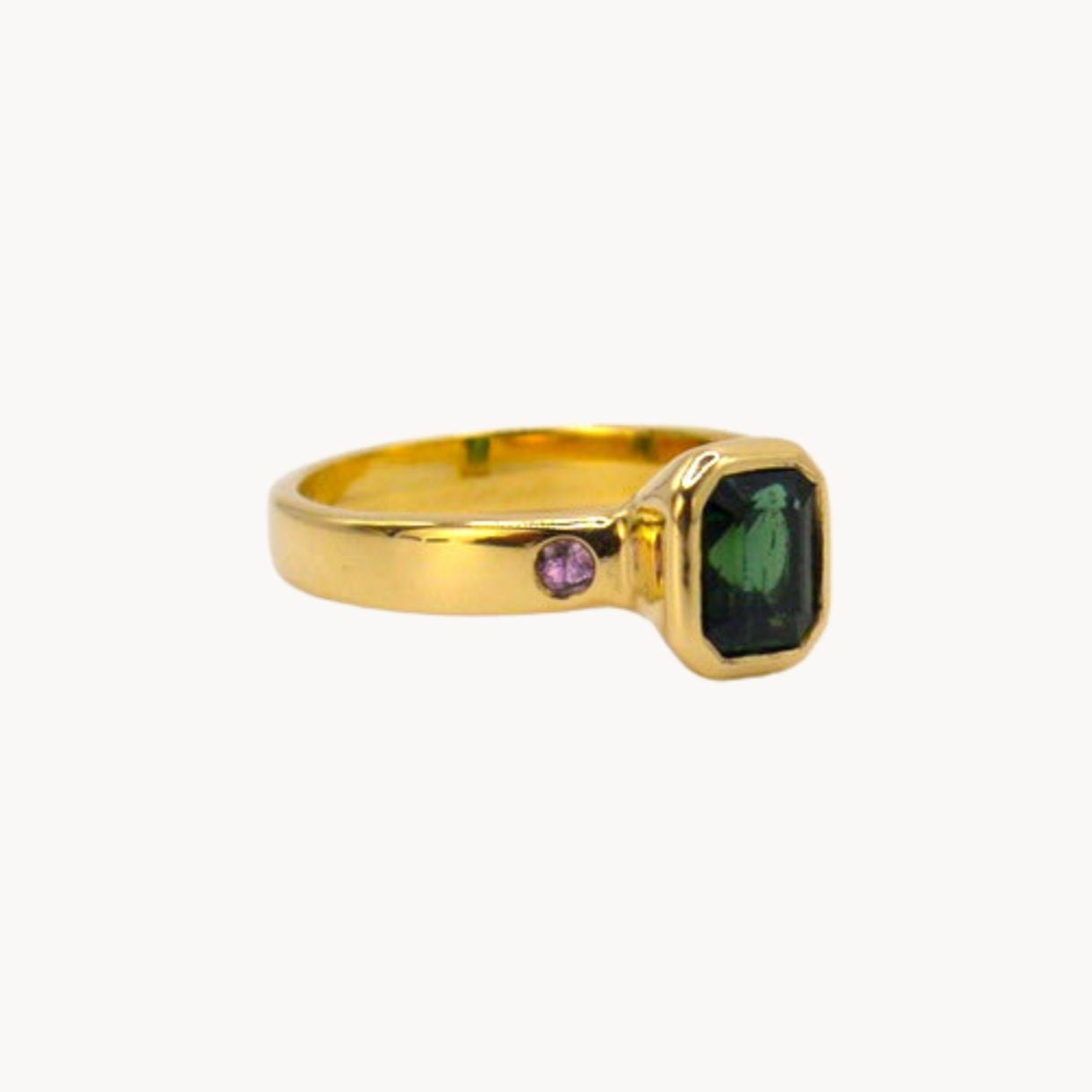 Empress Ring | Handmade 9ct Gold Tourmaline Ring
