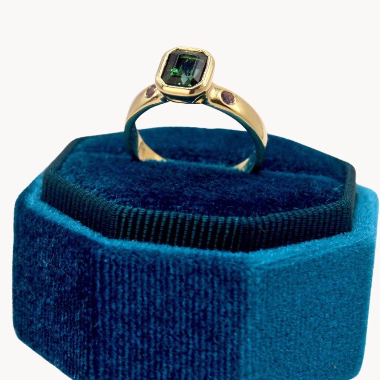 Empress Ring | Handmade 9ct Gold Tourmaline Ring