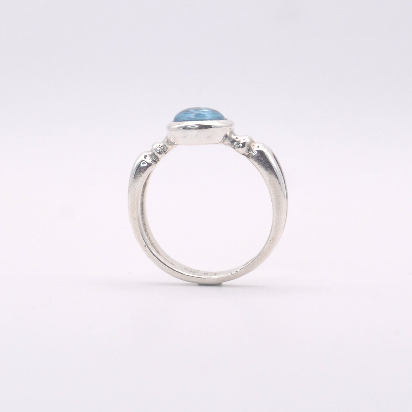 Astrid Ring | Sterling Silver & Gold Topaz Ring