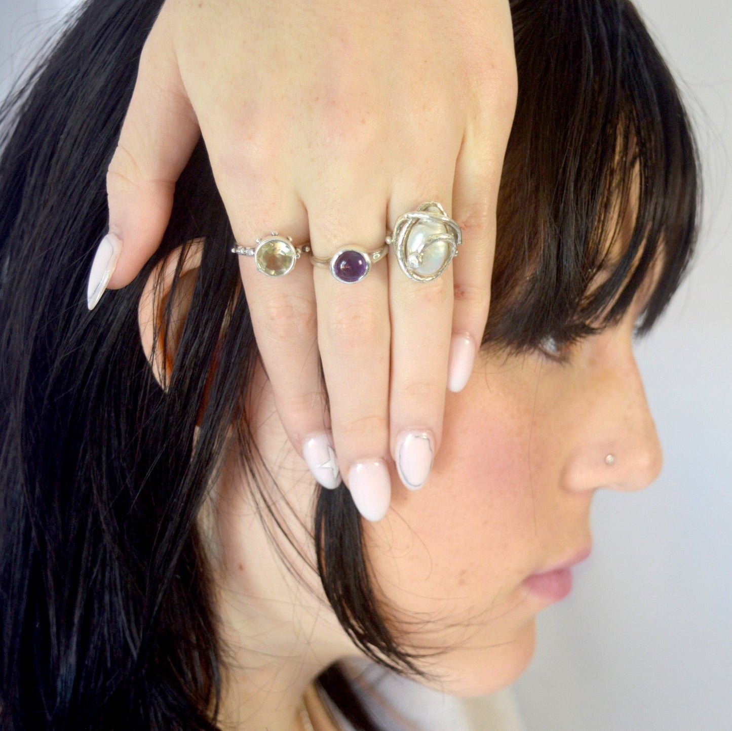Camelot Ring | Gold & Silver Handcrafted Lemon Quartz Ring
