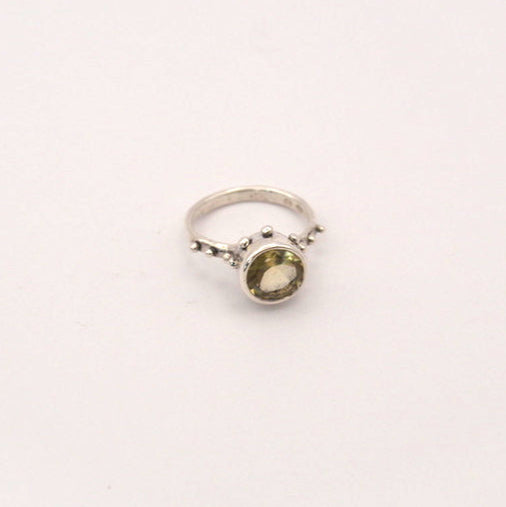 Camelot Ring | Gold & Silver Handcrafted Lemon Quartz Ring