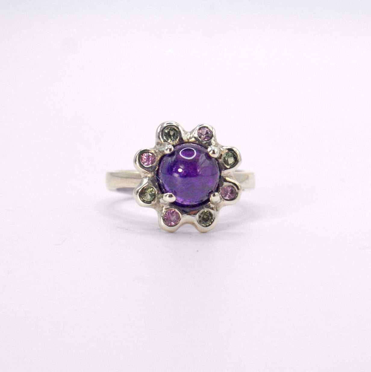 Avalon Ring | Deep African Amethyst & Sapphire Ring