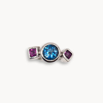 Valentina Ring | Handcrafted London Topaz & Garnet Ring