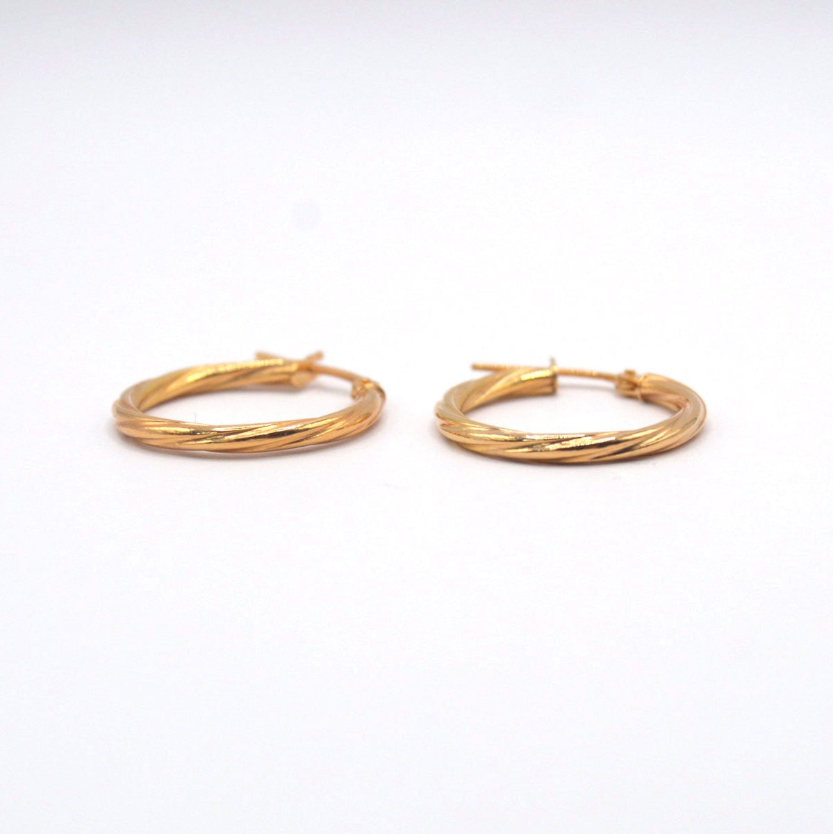 Italian 9ct Gold Hoop Earrings