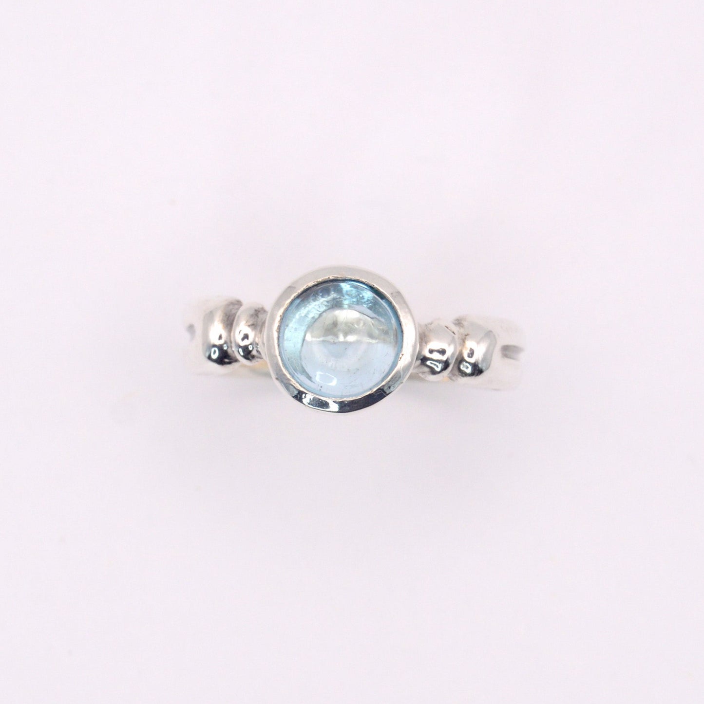Astrid Ring | Sterling Silver & Gold Topaz Ring