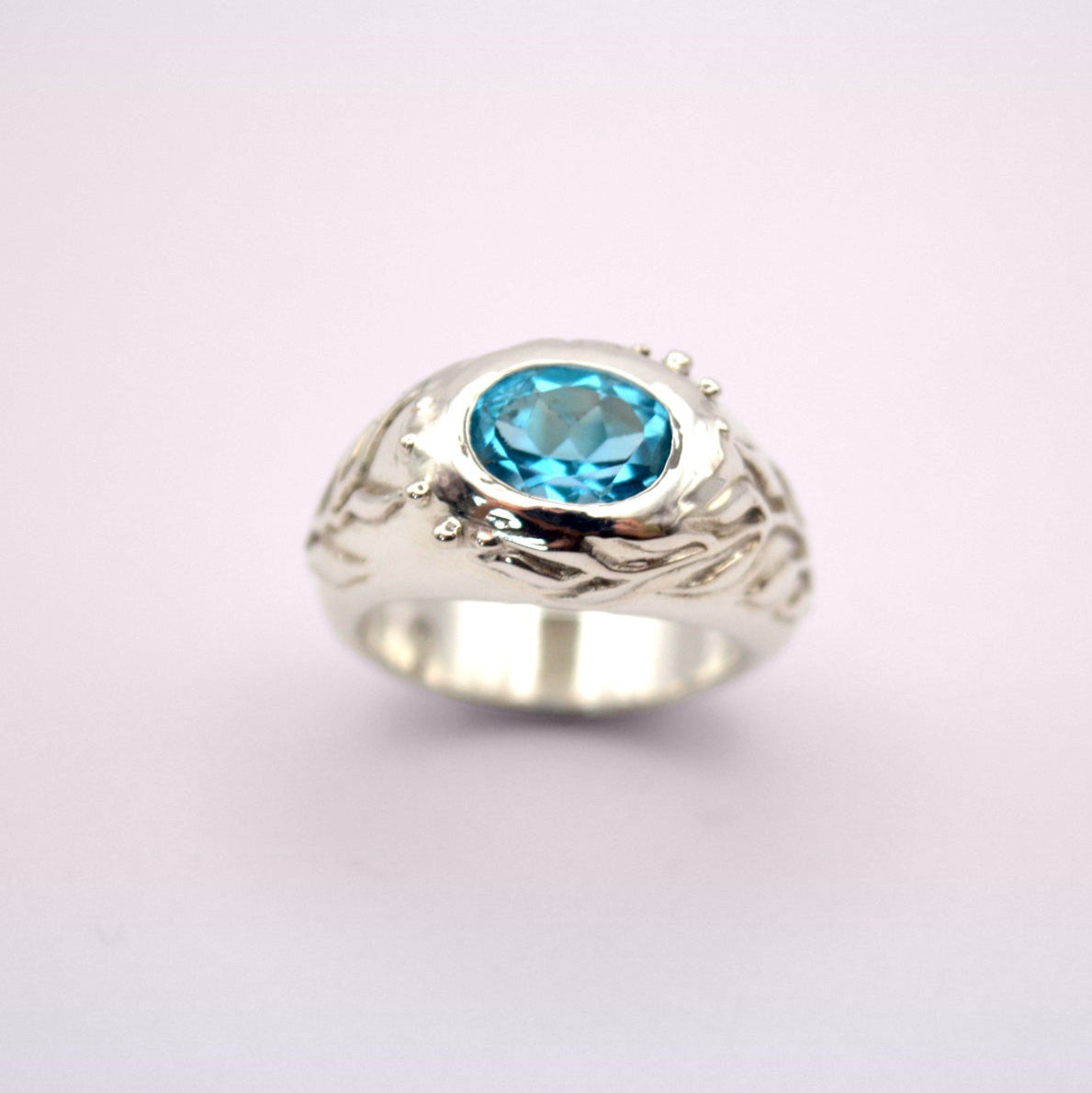Thalassa Ring | Sterling Silver & Blue Topaz