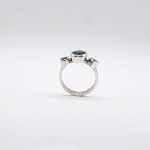 Valentina Ring | Handcrafted London Topaz & Garnet Ring