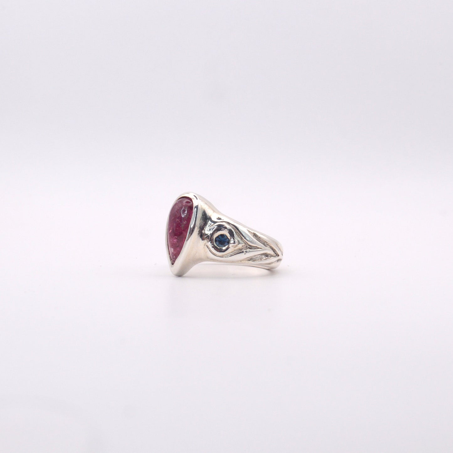 Aphrodite Ring | Mystical Pink Tourmaline & Sapphire Ring