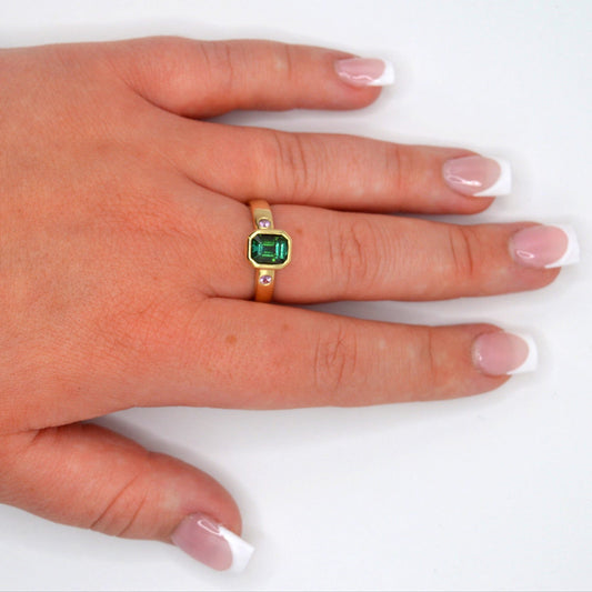 Empress Ring | Handmade 9ct Gold Tourmaline Ring