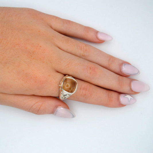 Golden Grail Ring | Sterling Silver & Citrine Gemstone Ring