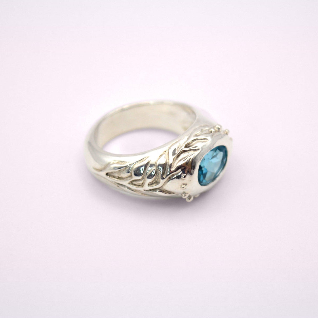 Thalassa Ring | Sterling Silver & Blue Topaz