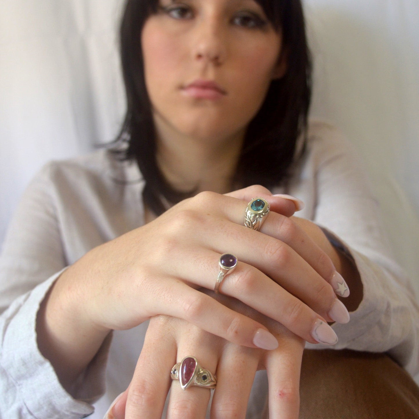 Thalassa Ring | Sterling Silver & Blue Topaz