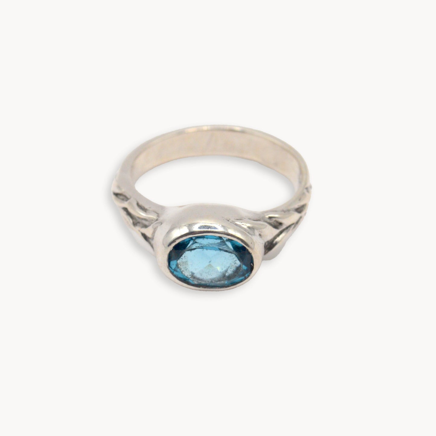 Azure Ring | Sterling Silver & Sky Blue Topaz Ring