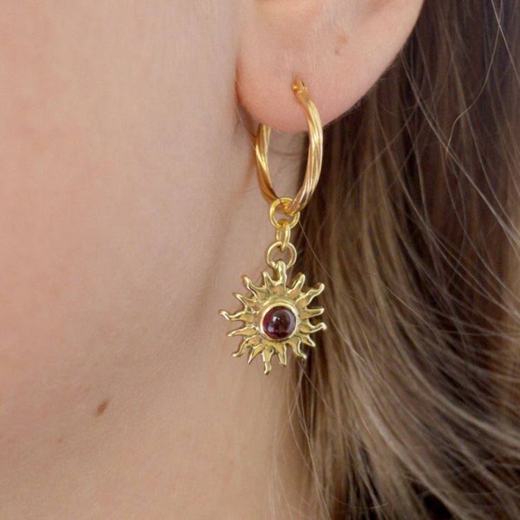 Handmade Earrings | Ancient-Style Gold, Silver, & Natural Gems