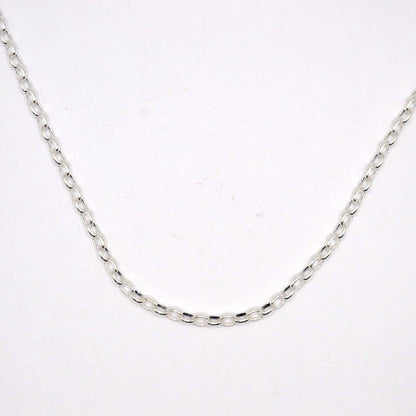 Oval Belcher Chain Necklace