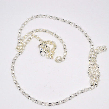 Oval Belcher Chain Necklace