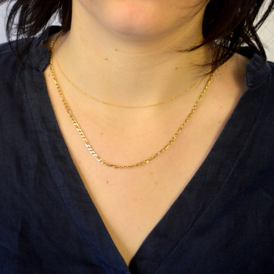 Solid 9ct Gold Figaro Chain