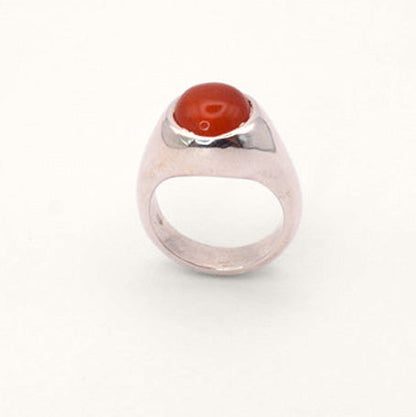 Brigid Ring | Sterling Silver & Natural Carnelian Ring