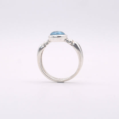 Astrid Ring | Sterling Silver & Gold Topaz Ring