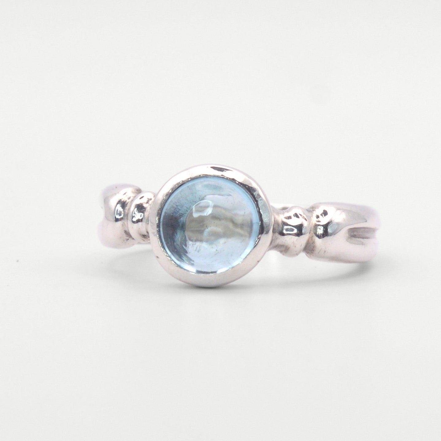 Astrid Ring | Sterling Silver & Gold Topaz Ring