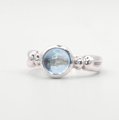 Astrid Ring | Sterling Silver & Gold Topaz Ring