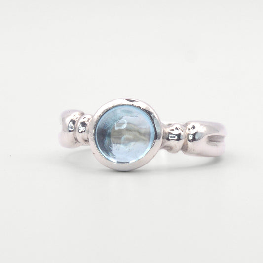 Astrid Ring | Sterling Silver & Gold Topaz Ring