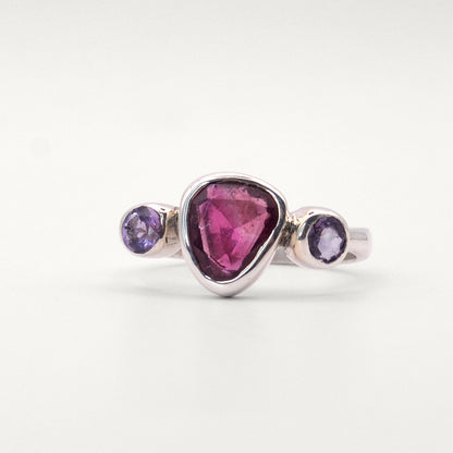 Athena Ring | Pink Tourmaline & Amethyst Gemstones