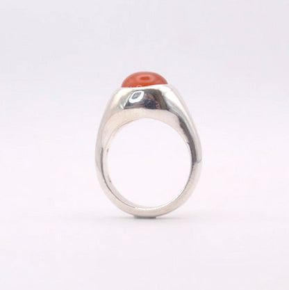 Brigid Ring | Sterling Silver & Natural Carnelian Ring