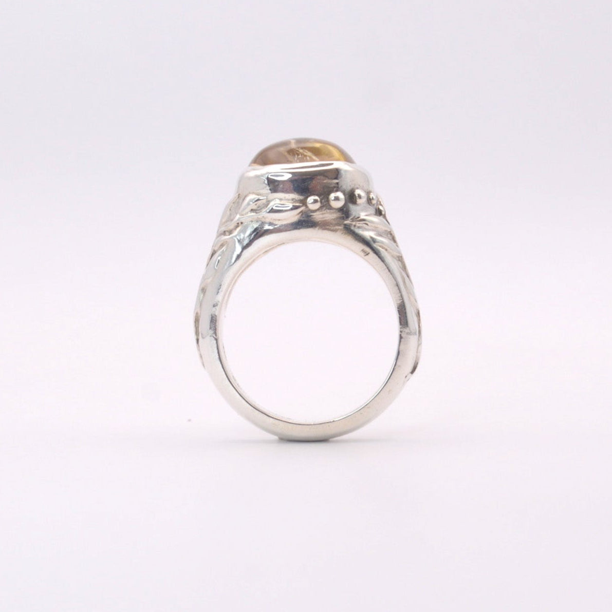Golden Grail Ring | Sterling Silver & Citrine Gemstone Ring
