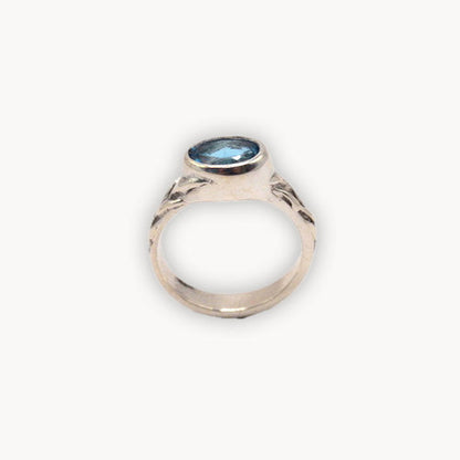 Azure Ring | Sterling Silver & Sky Blue Topaz Ring