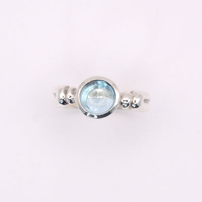 Astrid Ring | Sterling Silver & Gold Topaz Ring