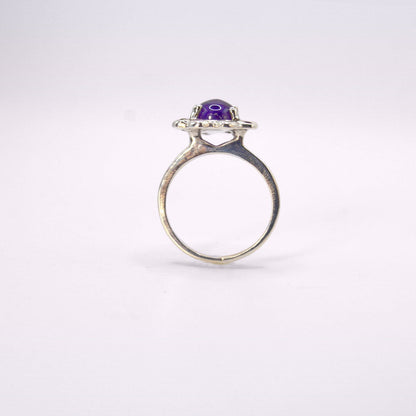 Avalon Ring | Deep African Amethyst & Sapphire Ring