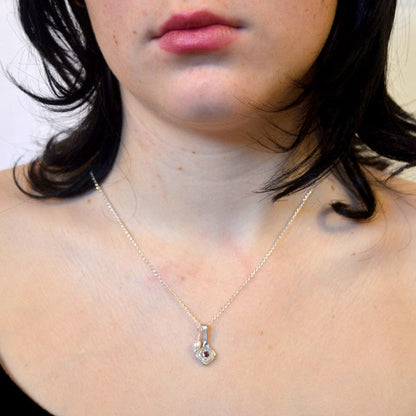 Tourmaline and Pearl Charm Necklace