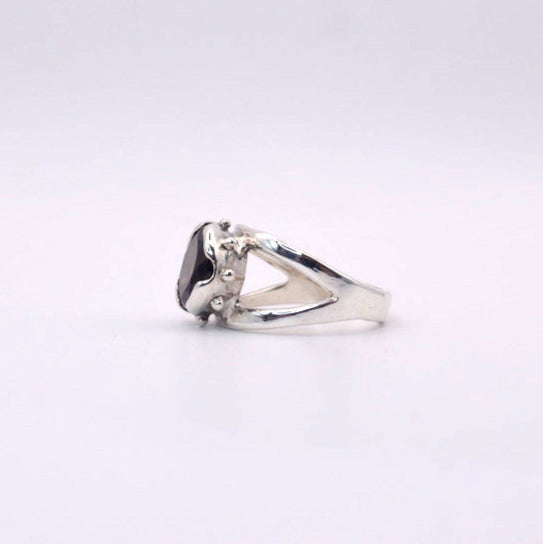 Morgan le Fay Ring | Beautiful Smokey Quartz Silver and Gold Jewellery