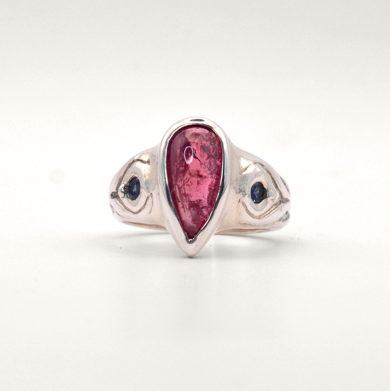 Aphrodite Ring | Mystical Pink Tourmaline & Sapphire Ring