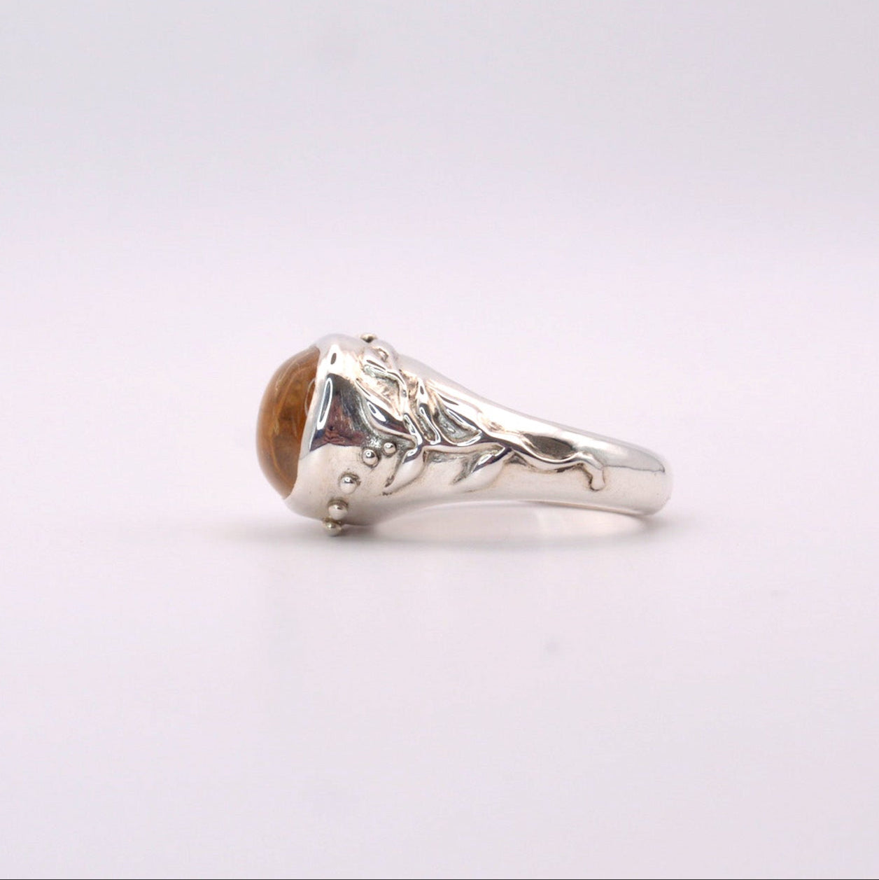 Golden Grail Ring | Sterling Silver & Citrine Gemstone Ring