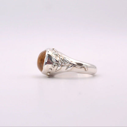 Golden Grail Ring | Sterling Silver & Citrine Gemstone Ring