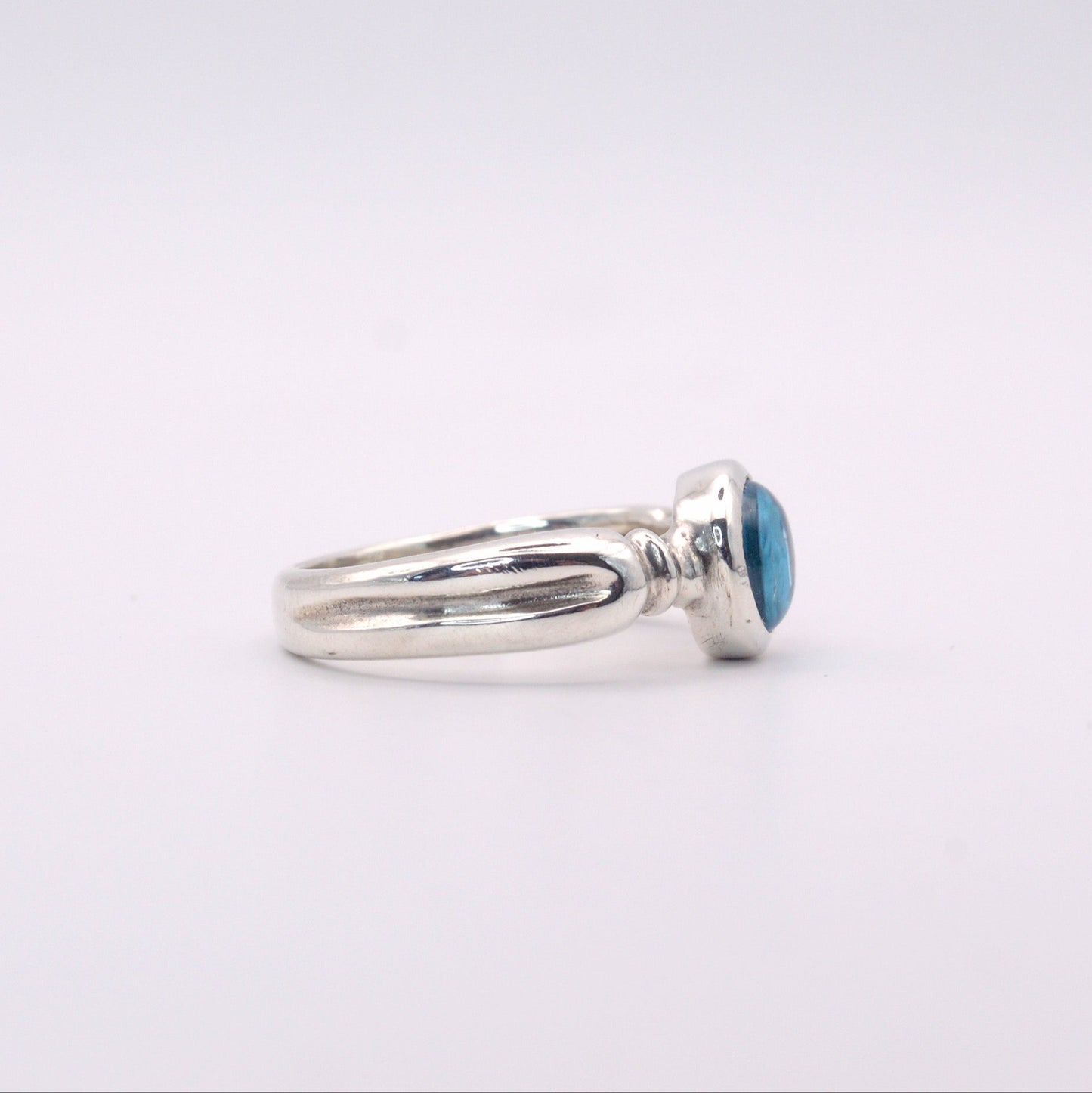 Astrid Ring | Sterling Silver & Gold Topaz Ring