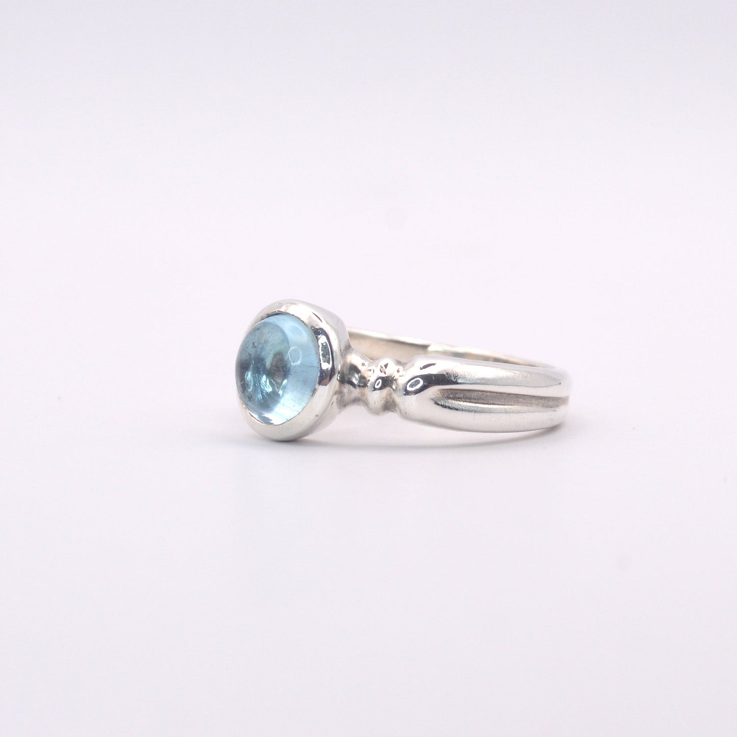 Astrid Ring | Sterling Silver & Gold Topaz Ring