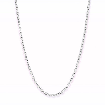 Oval Belcher Chain Necklace