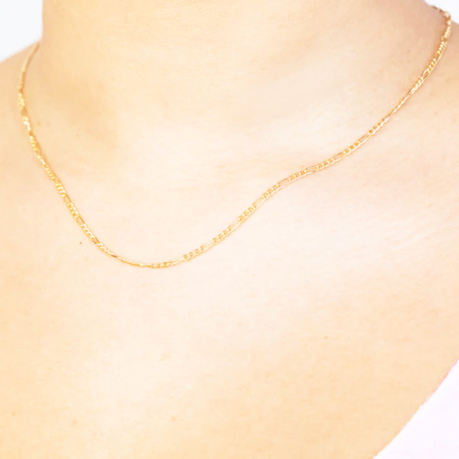 Solid 9ct Gold Figaro Chain