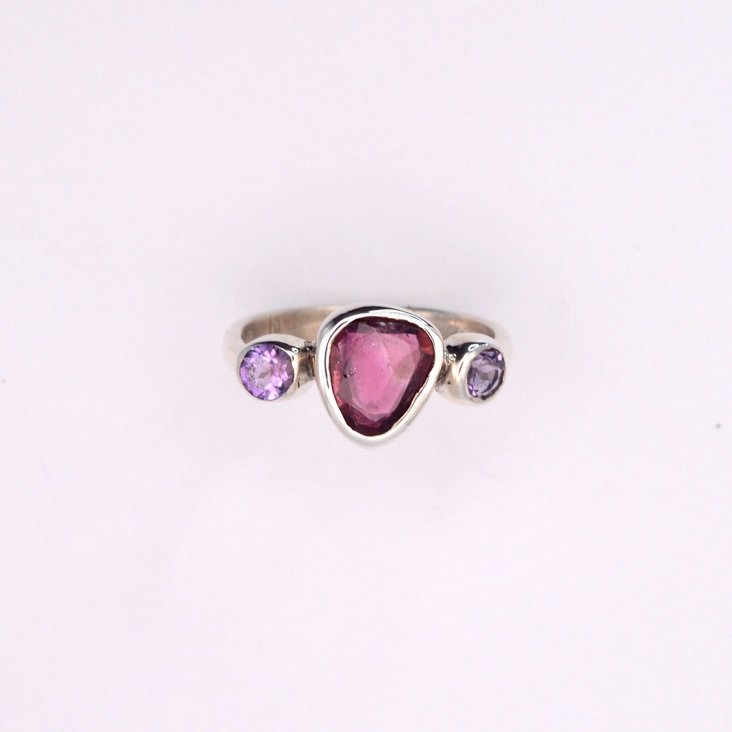 Athena Ring | Pink Tourmaline & Amethyst Gemstones