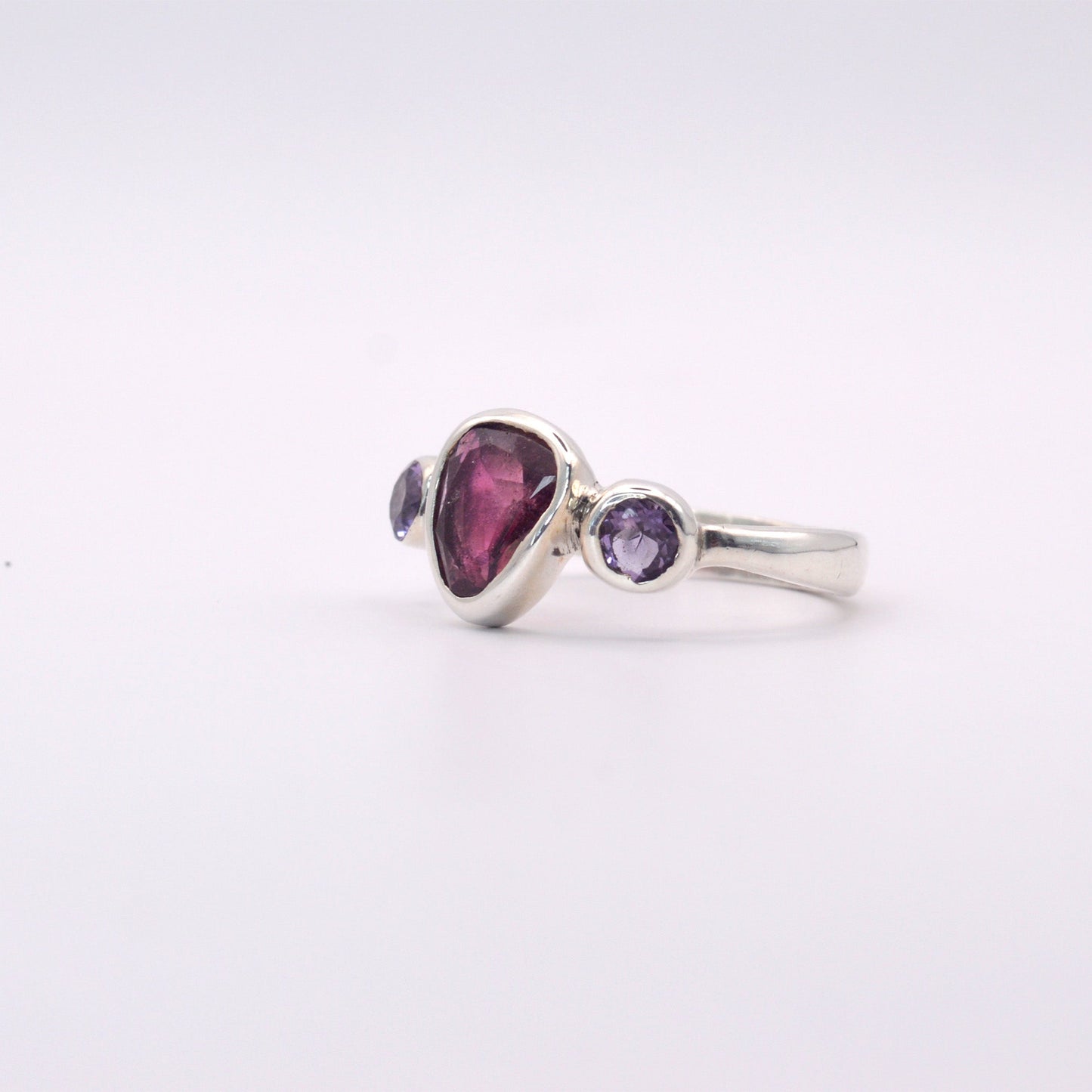 Athena Ring | Pink Tourmaline & Amethyst Gemstones