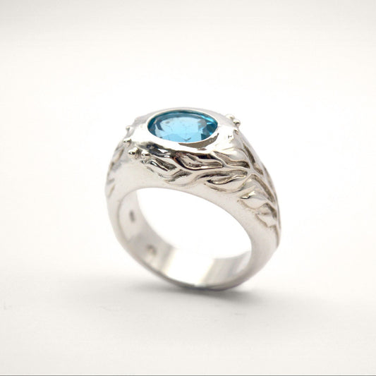 Thalassa Ring | Sterling Silver & Blue Topaz