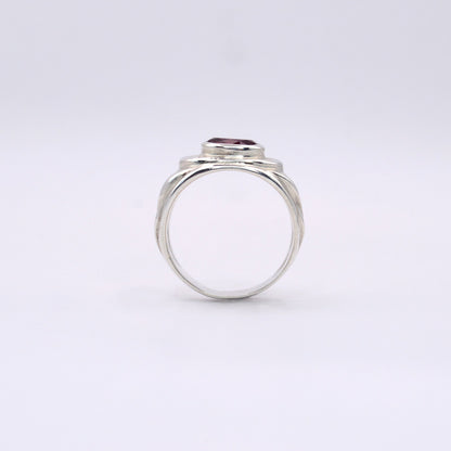 Hestia Ring: Gold or Sterling Silver Ruby Ring