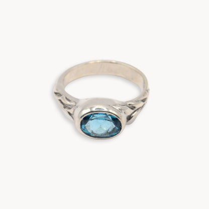 Azure Ring | Sterling Silver & Sky Blue Topaz Ring